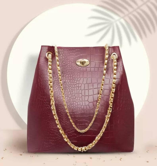 Women Maroon Handbag - HalfPe