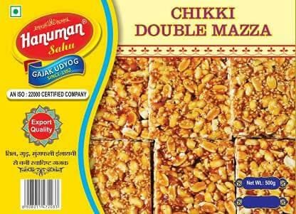 HANUMAN SAHU GAJAK UDYOG Chikki Double Mazza Box (500 g) - HalfPe