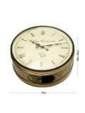 Station Clock Brass 10 Inches - HalfPe