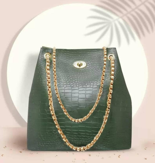 Women Green Handbag - HalfPe