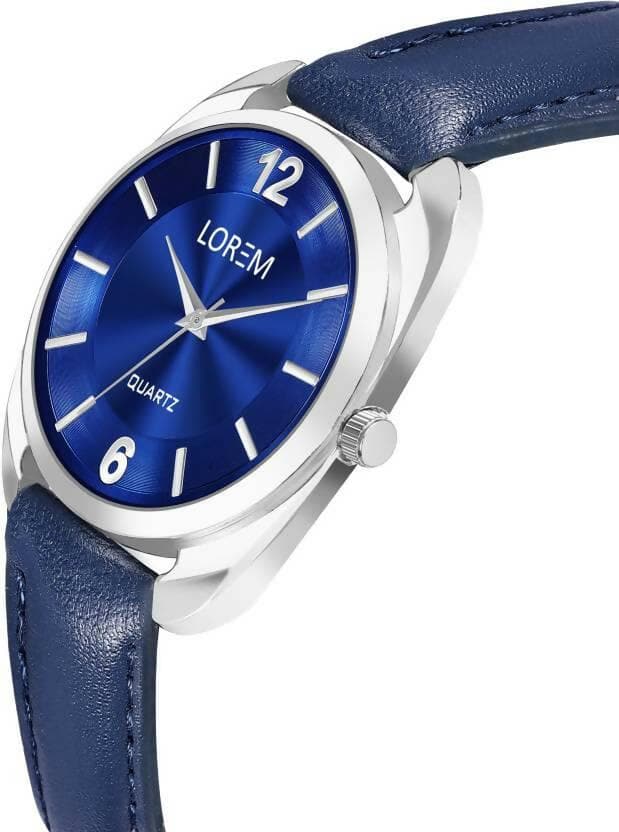 LOREM Blue Stylish Dial Analog Watch For Women LR327 - HalfPe