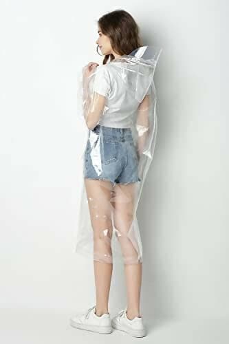 Transparent Raincoats With Hood For Men & Women - HalfPe