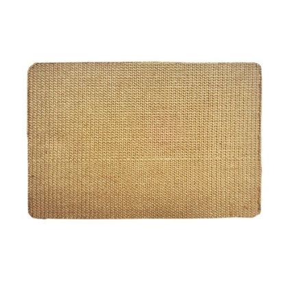 Mats Avenue Multi Use Cat Scratch Pad Heavy Duty Made of Thin Jute and Wooden Core Honey Color (34 X 23.5 CM) - HalfPe