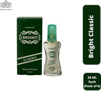 Gimani Bright Classic Perfume 20ml (pack of 6, 120 ml - each of 20ml, Unisex) - HalfPe