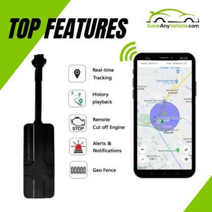 SAVE ANY VEHICLE SAV-1 Pro GPS Device (Black) - HalfPe