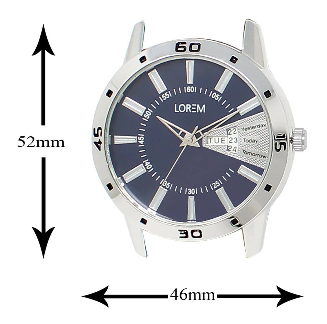 LOREM Blue Day Date Analog Watch For Men LR102 - HalfPe