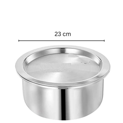 SHINI LIFETSYLE Aluminium Bhagona, Patila, Tope, Pateli, Milk Pot bhagona Set (26cm,24cm) - HalfPe