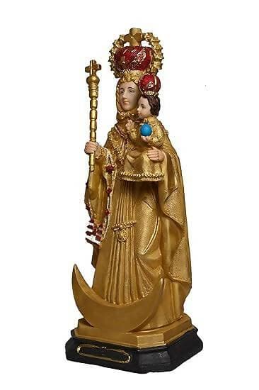 KariGhar Resin Our Lady of Velankanni Catholic Idol Perfect for Altar, Multi Color, 7 x 7.5 x 19.5 Inch - HalfPe