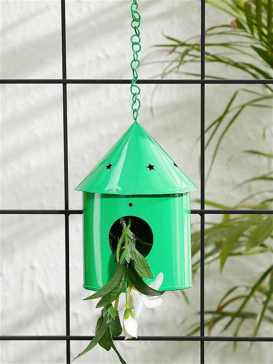 Round Hut Bird House Green - HalfPe