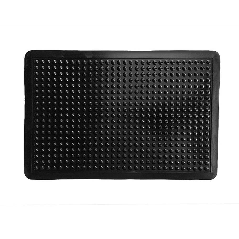 Mats Avenue Rubber Door Mat Bubble Pattern Black Color (60x90 CM) - HalfPe