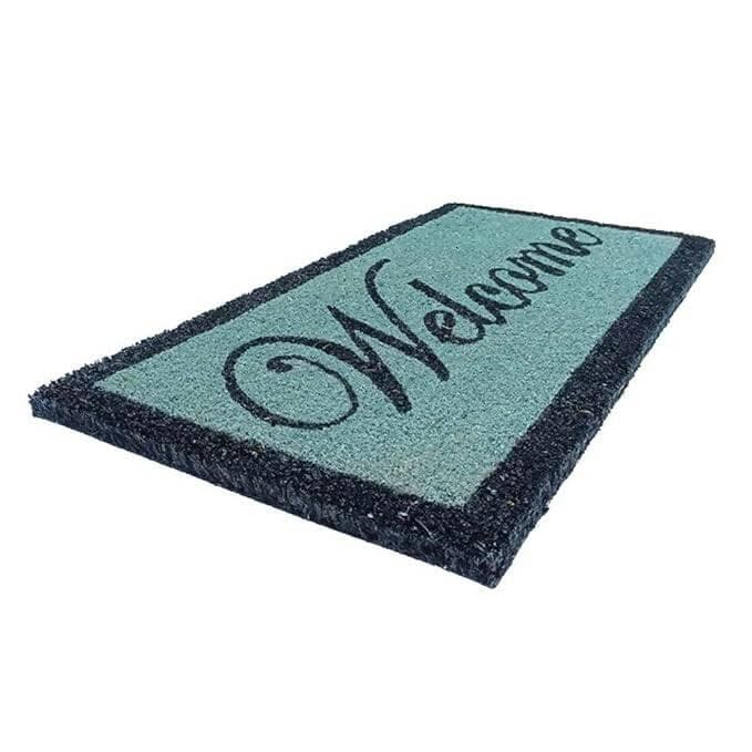 Mats Avenue Coir Door Mat Hand Printed Welcome Pattern for All Floor and Entrance (Set of 2) - HalfPe