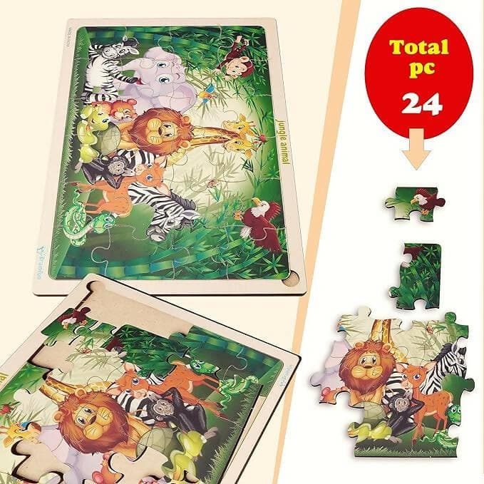 Zodo jigsaw jungle puzzle for kids - HalfPe