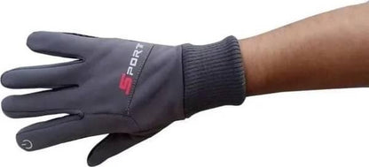 Solid Protective Men & Women Riding Gloves (Grey) - HalfPe