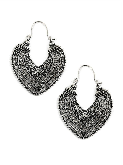 DESINGER SLIVER EARRING FOR Girls (Set of 2) - HalfPe