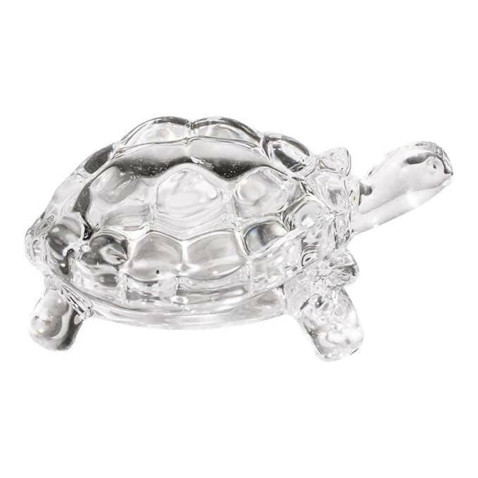 Showpiece Glass Turtle Tortoise - HalfPe