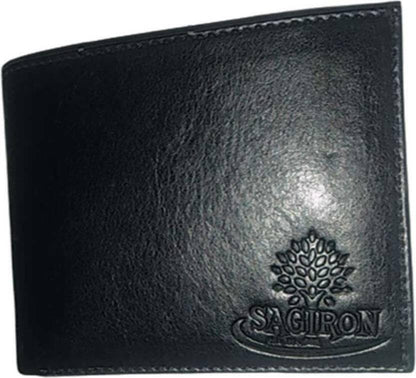 Men & Women Formal Black Artificial Leather Wallet - Mini (8 Card Slots) - HalfPe