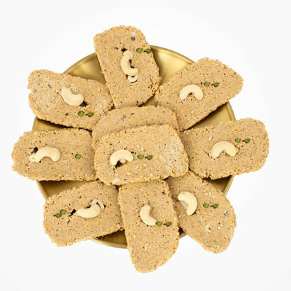 HANUMAN SAHU GAZAK UDYOG Rajasthani Homemade Kaju PistaTraditional Dry Fruits Gazzak Healthy Snacks No Added Preservatives and Colors and Flavors (500 Gm) - HalfPe