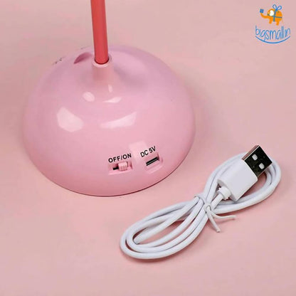 GM Flamingo Desk Lamp Touch Sensor Switch Table Lamp USB Rechargeable Reading Light Phone Holder, LAMP - HalfPe