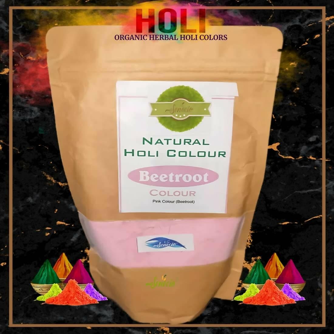 SENECIO Rose Beetroot Color 500g Organic 100% Natural Holi Gulaal Rangoli - HalfPe