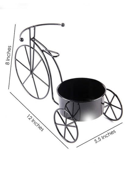 Big Cycle Planter Black - HalfPe