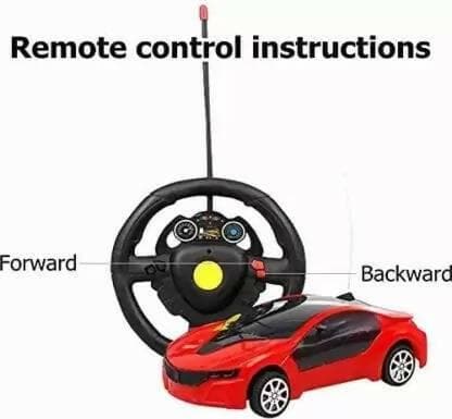 Fast Remote Control Car with steering (Multi colour) - HalfPe