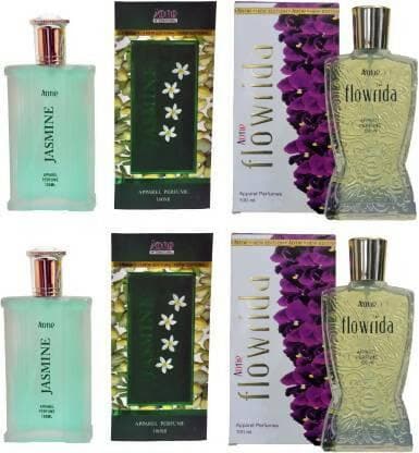 Aone Jasmine and Flowrida Perfume for men 100ml each (Pack of 4, 400ml) - HalfPe