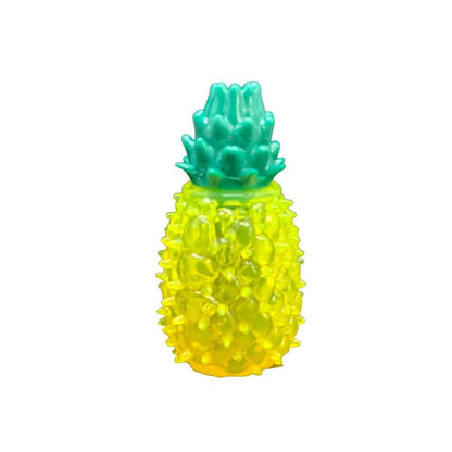 PlayPets Pineapple Fruit Squeeze Toy - HalfPe