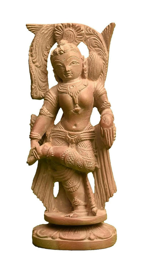 KariGhar Stone Hand Carved Dev Dasi Statue for Home - HalfPe