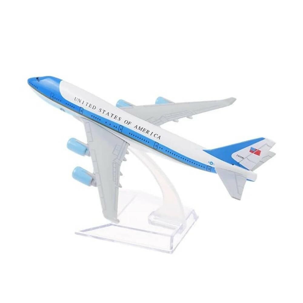 GM 16CM USA Air Force One Airplane Model Boeing 747 Diecast Model Collection - HalfPe