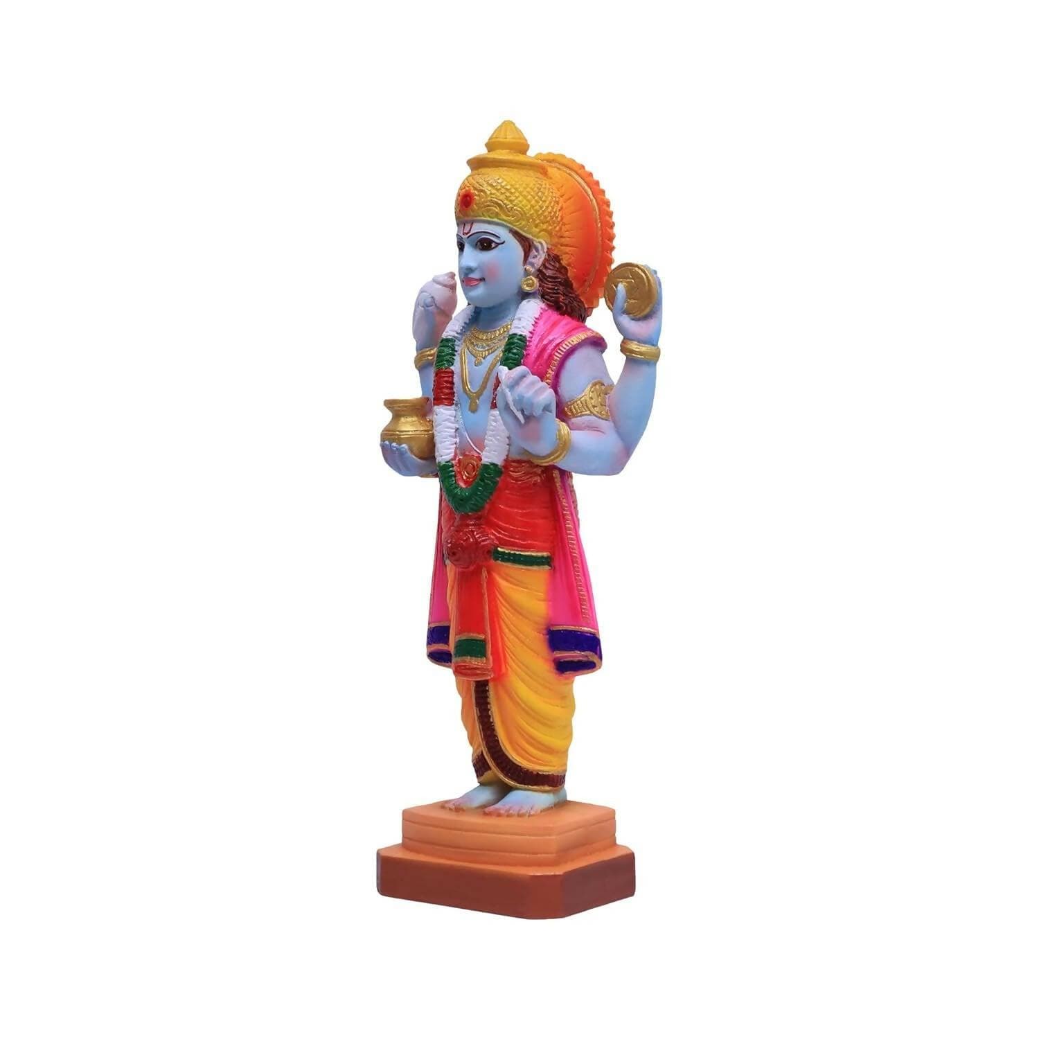 CARPENTA Dhanwanthari Statue Handmade Polymarble Statue - HalfPe