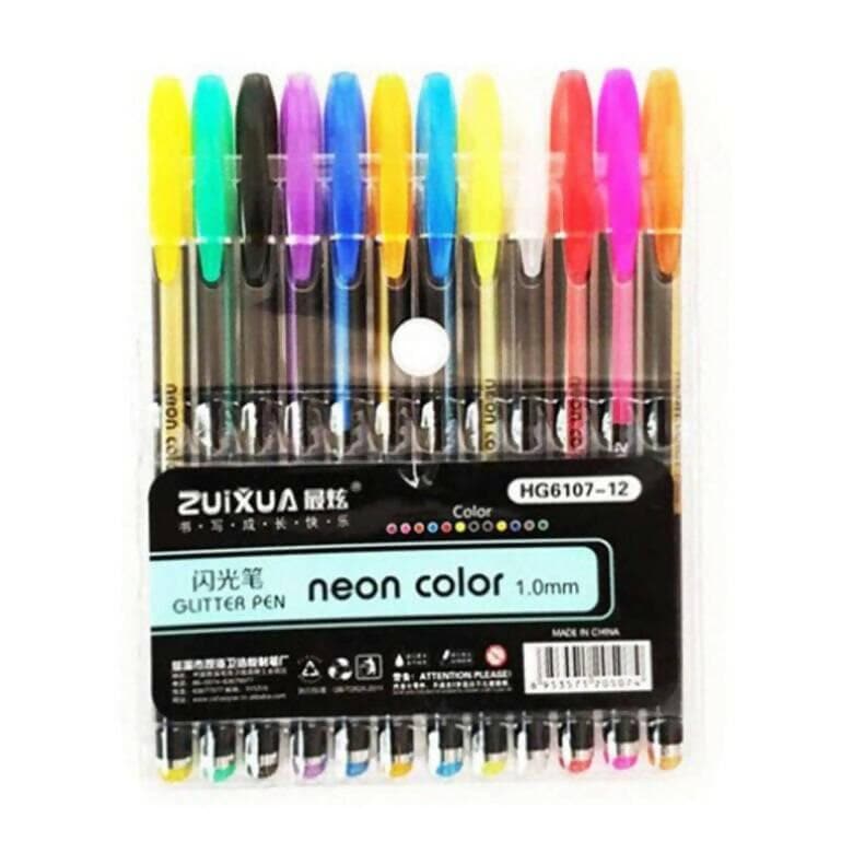 Neon Pens Set (Pack of 12) - HalfPe