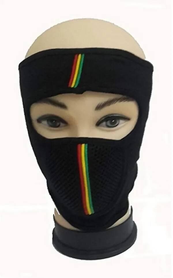 Black Bike Face Mask for Men & Women (Size: Free, Balaclava) - HalfPe