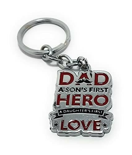 Dad Metal Keychain With Message - HalfPe