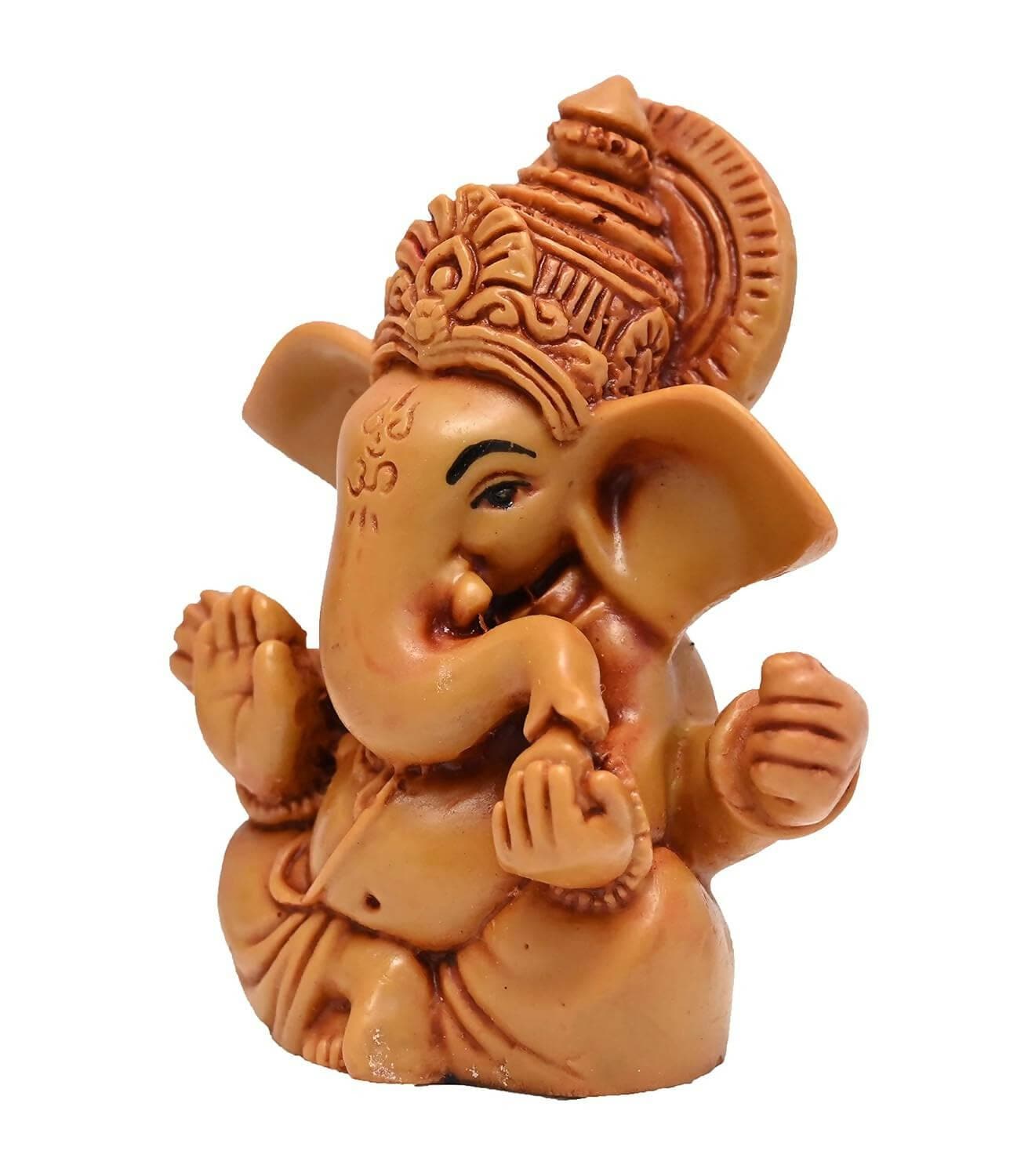 KariGhar Ganesh ji D0005 Perfect for Car Dashboard/ Home/ Living Room/ Puja Room/ Gifting (3 Inches) - HalfPe