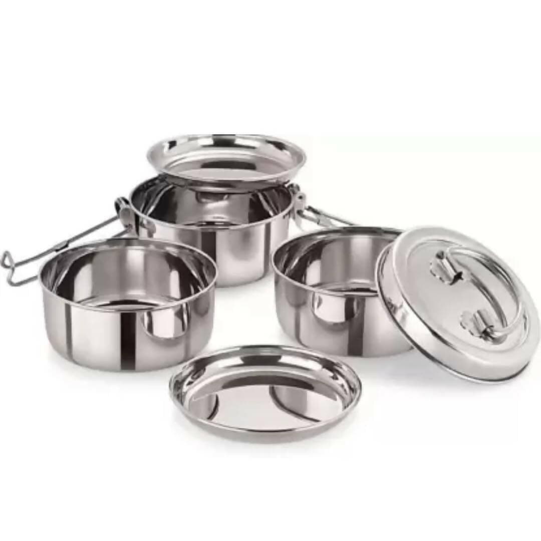 SHINI LIFESTYLE Stainless Steel Clip Tiffin Box - HalfPe