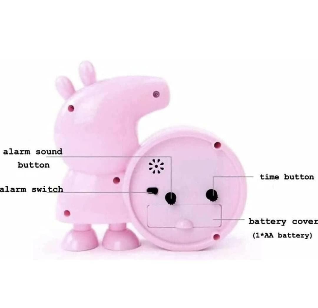 Peppa Pig Trin Trin Clock – Playful Kids’ Room Decor - HalfPe