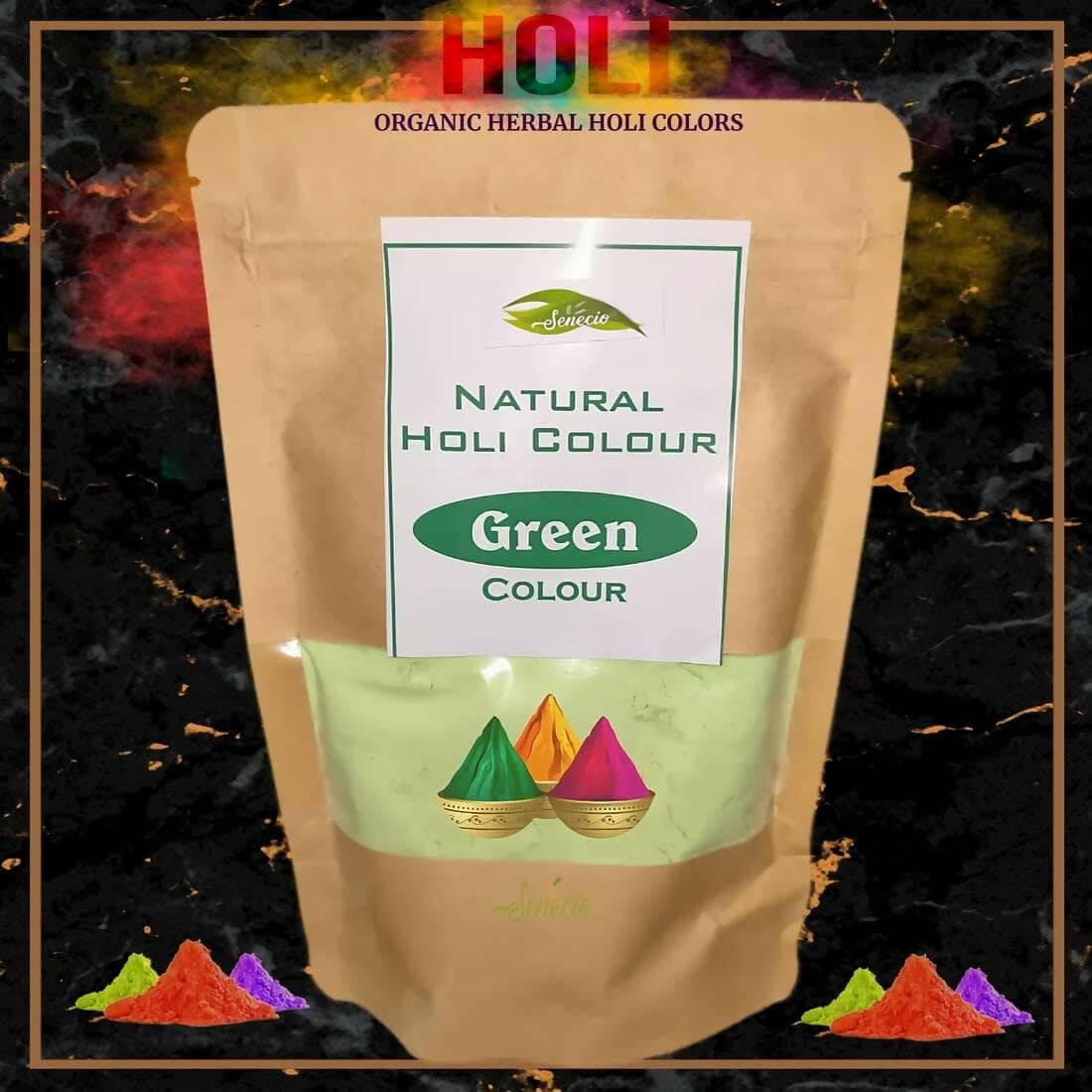 SENECIO Neem Spinach Green Herbal Color 500g Organic 100% Natural Holi Gulaal Rangoli - HalfPe