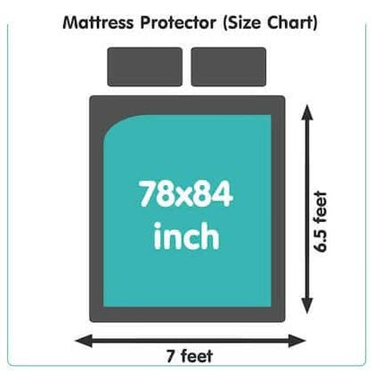 Mattress Protector Beige Waterproof Cover for King Size (84 x 78 inch) - HalfPe