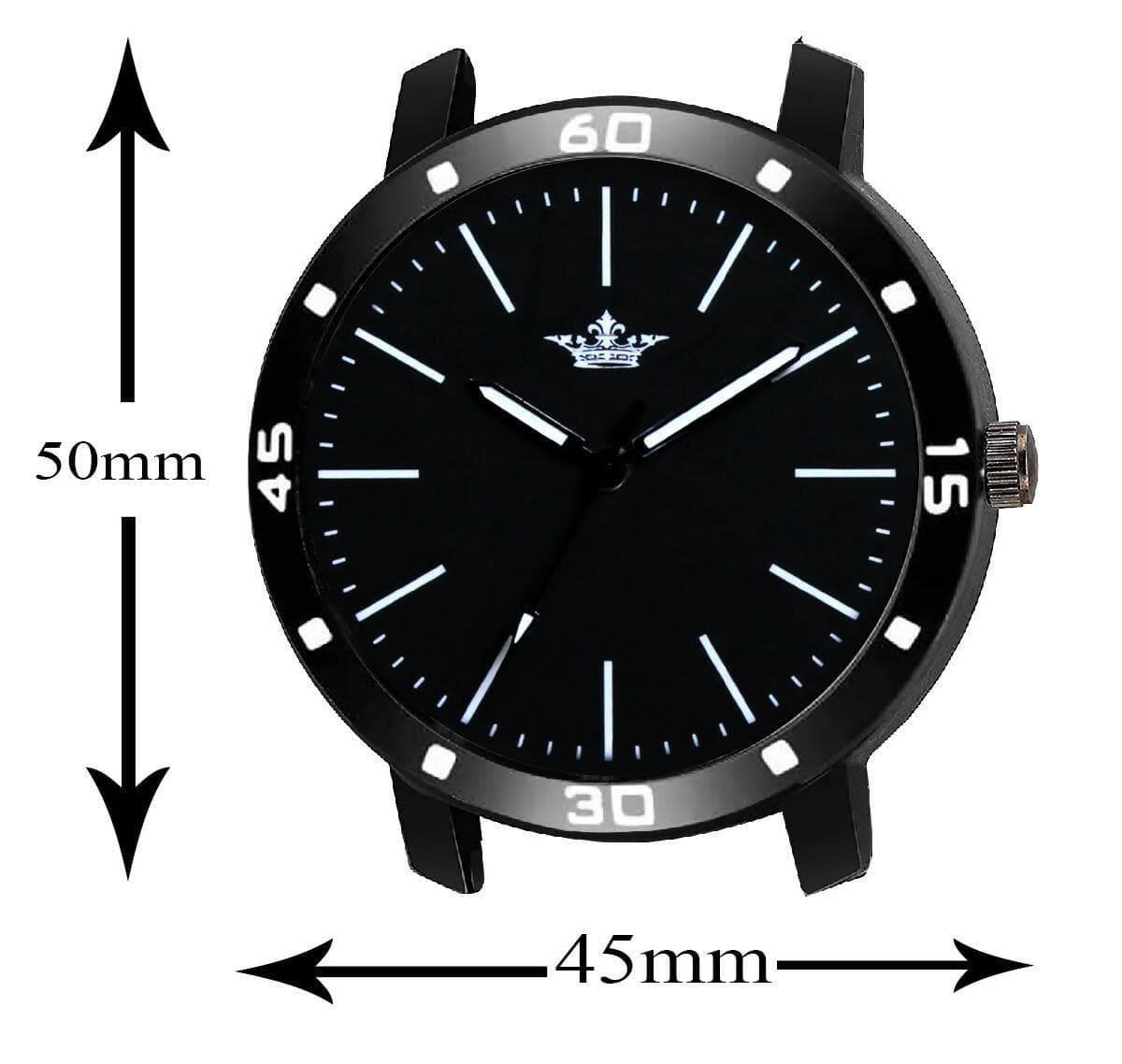 LOREM Black Dark Edition Analog Watch For Men LR112 - HalfPe