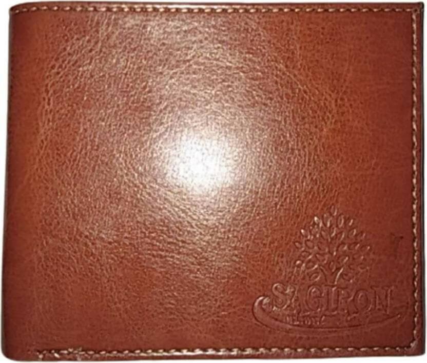 SAGIRON Men & Women Casual Tan Artificial Leather Wallet - Mini (5 Card Slots) - HalfPe