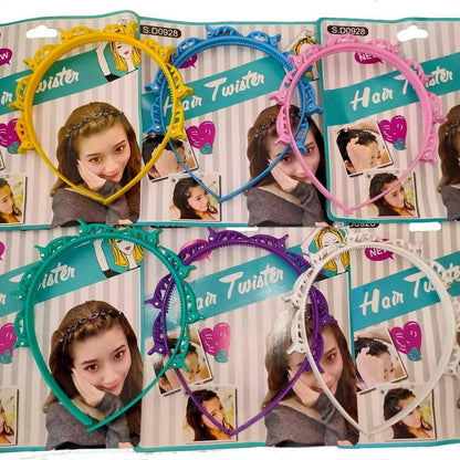 SENECIO Hair Twister Braider Tool Head Band Combo (Pack of 6) - HalfPe