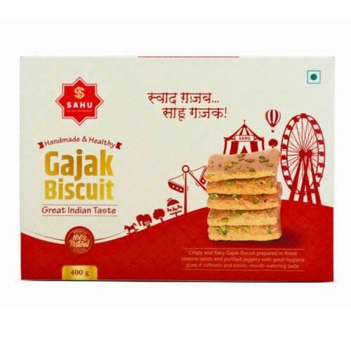 SAHU GAJAK BHANDAR Khasta Gajak Biscuits 400 Gram - HalfPe