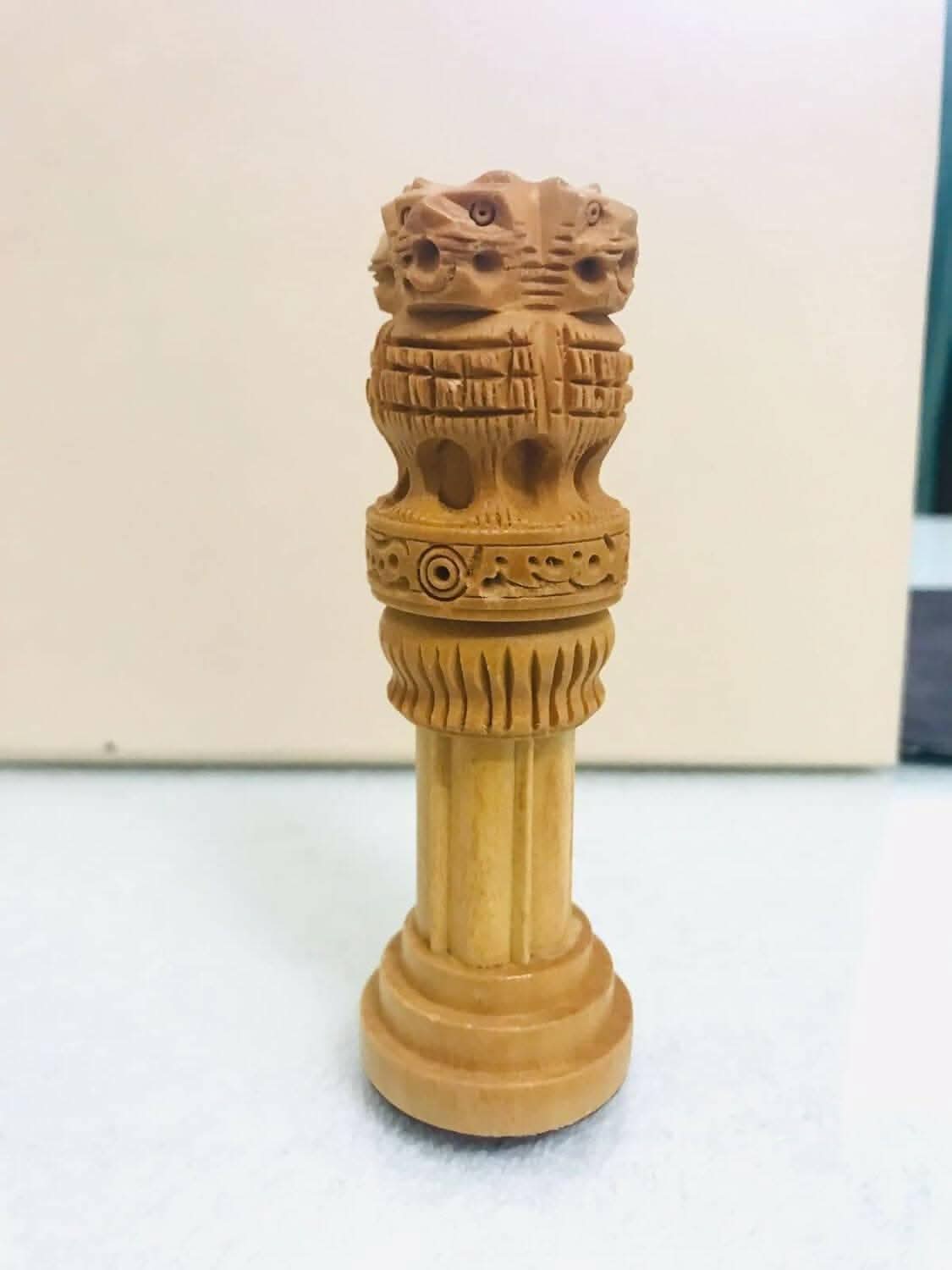 santarms Wooden Ashoka Pillar - HalfPe