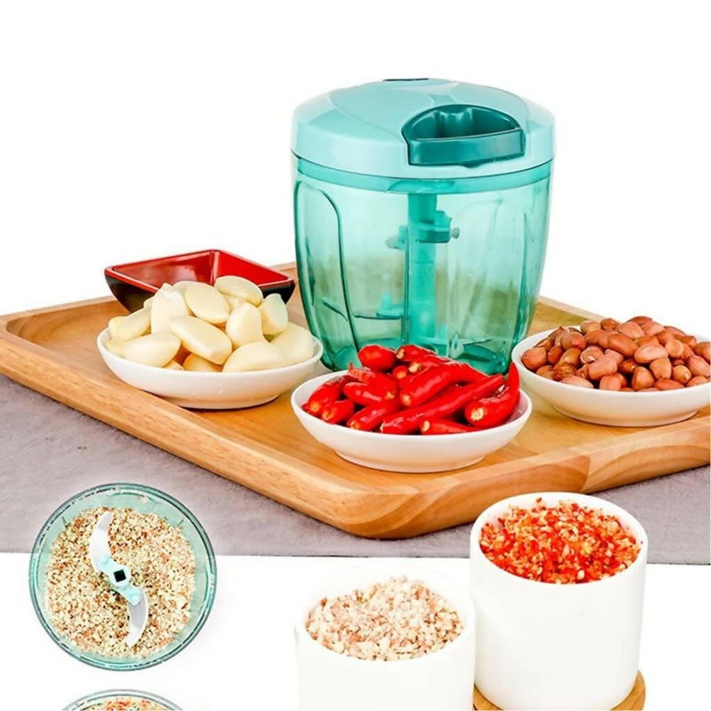 Handy Compact Vegetable Cutter Chopper, Onion Chopper with 5 Blades for Kitchen 450ML - HalfPe