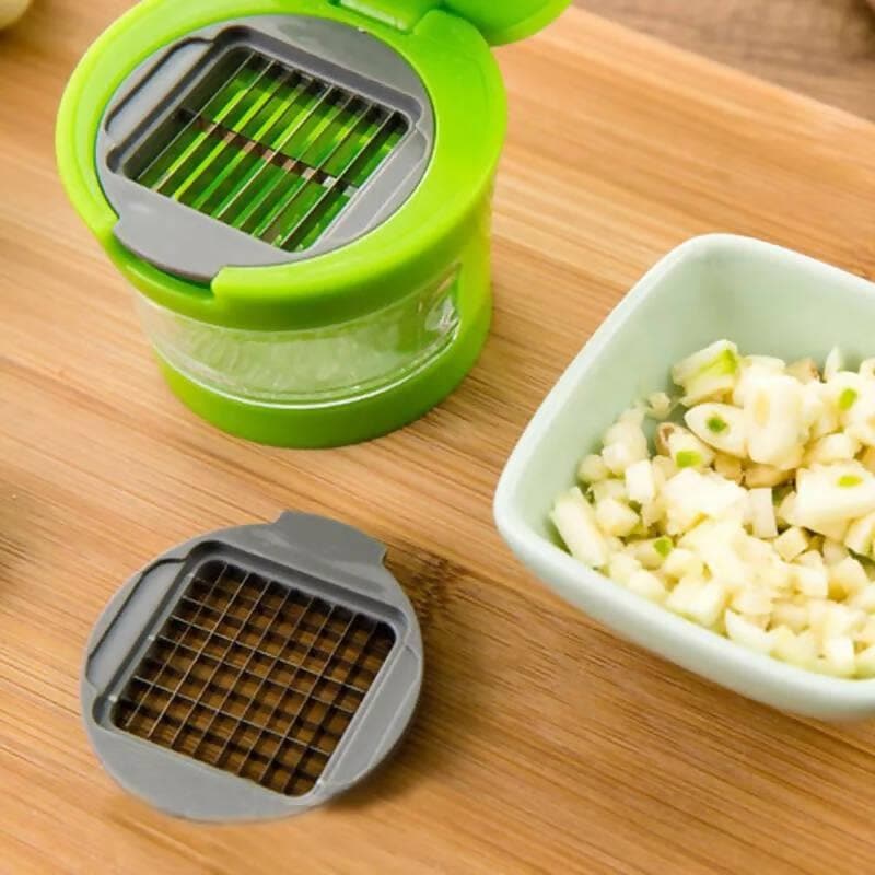 Mini Garlic Press/Onion Chopper - HalfPe