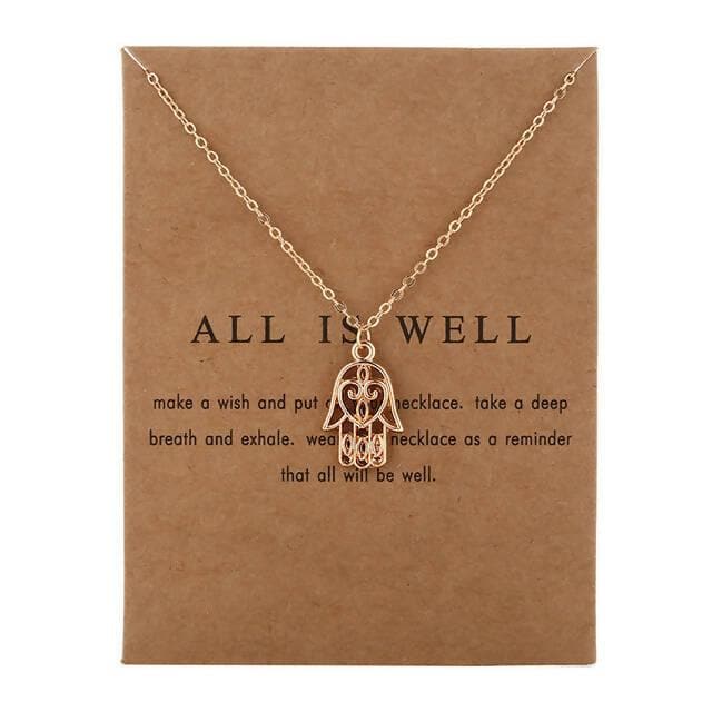 Pinapes All Is Well Charm Pendant Necklace - HalfPe