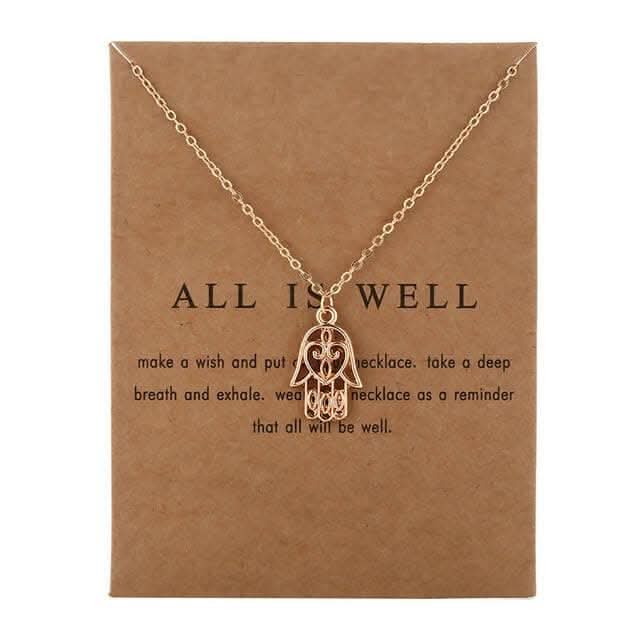 Pinapes All Is Well Charm Pendant Necklace - HalfPe
