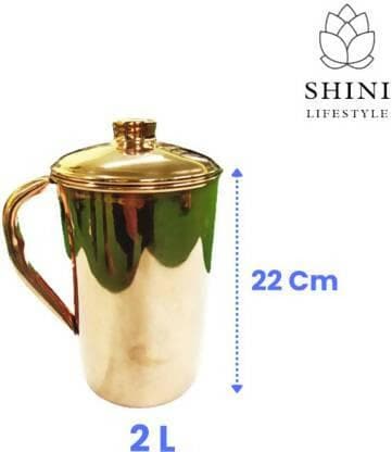 SHINI LIFESTYLE 2 L Copper Water Jug - HalfPe