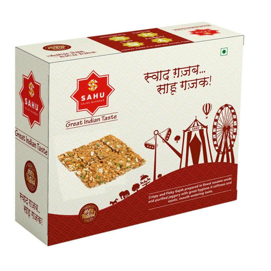 Sahu Gajak Bhandar Sahu Peanut Chikki (350g) - HalfPe