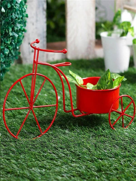 Small Cycle Planter Red - HalfPe